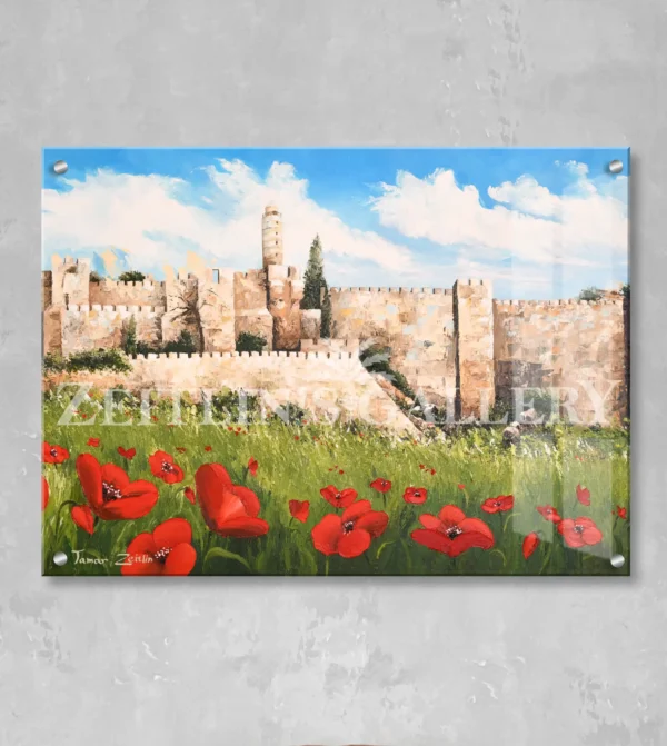 Anemones in Jerusalem Horizontal