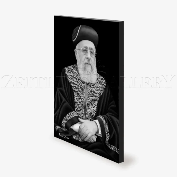 Rabbi Yitzhak Yosef - Black & White - Image 3