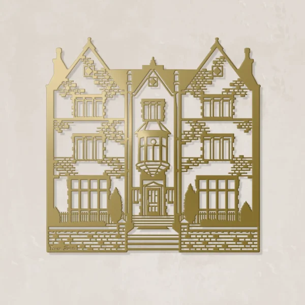 Beit Chabad 770 - metal wall art - Image 2