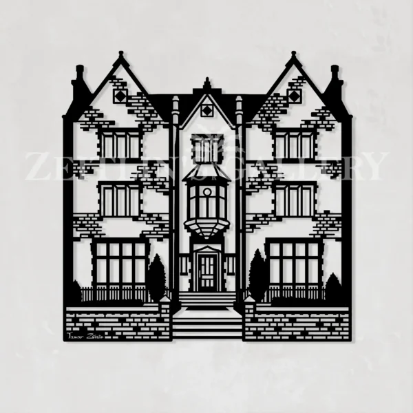 Beit Chabad 770 - metal wall art
